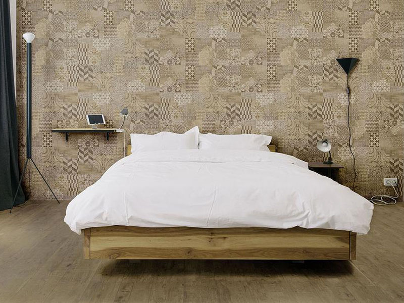 Wall Tiles Bedroom Design