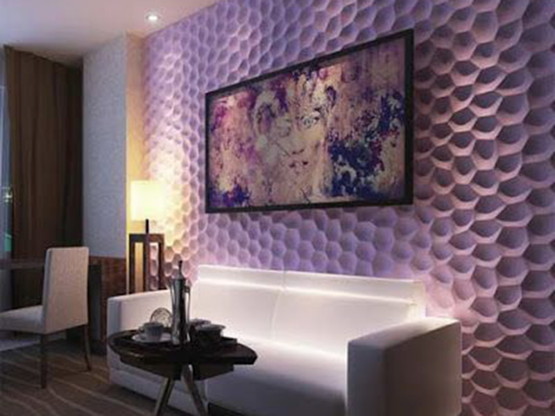 Decorative Purple Pvc Wall Design