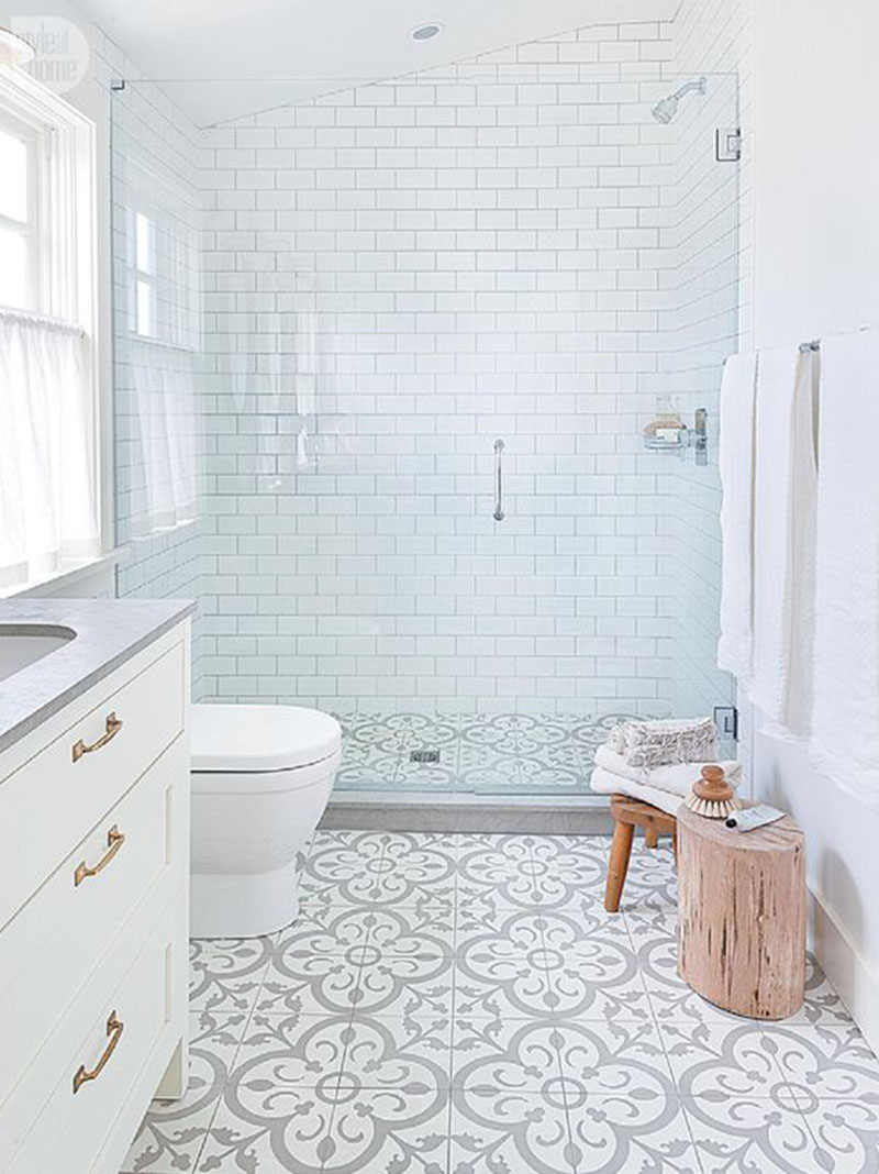 Mosaic Bathroom Floor Tiles