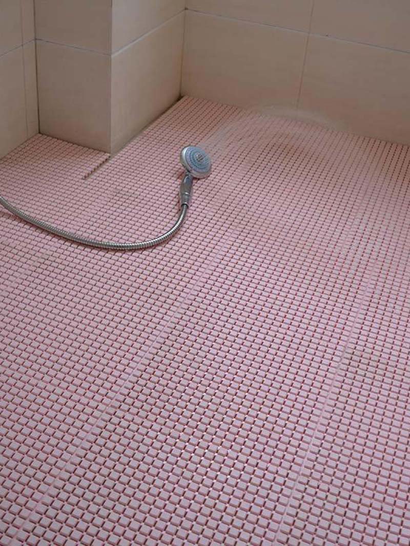 Non Slip Bthroom Floor Tiles Pink