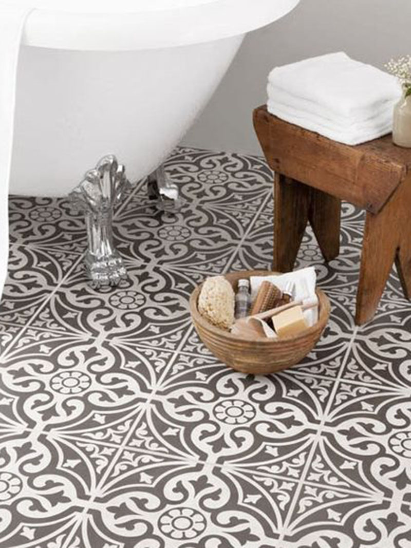 Patterned Mosaic Bathroom Tiles