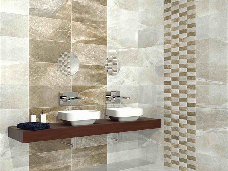 Stone Wall Tiles In Bath Room