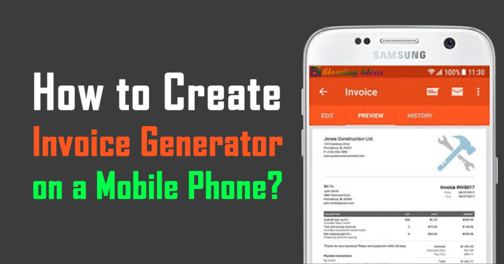 How To Create An Invoice Generator On A Mobile Phone 1024x538