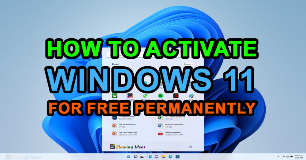 How To Activate Windows 11 For Free Permanently 1024x538