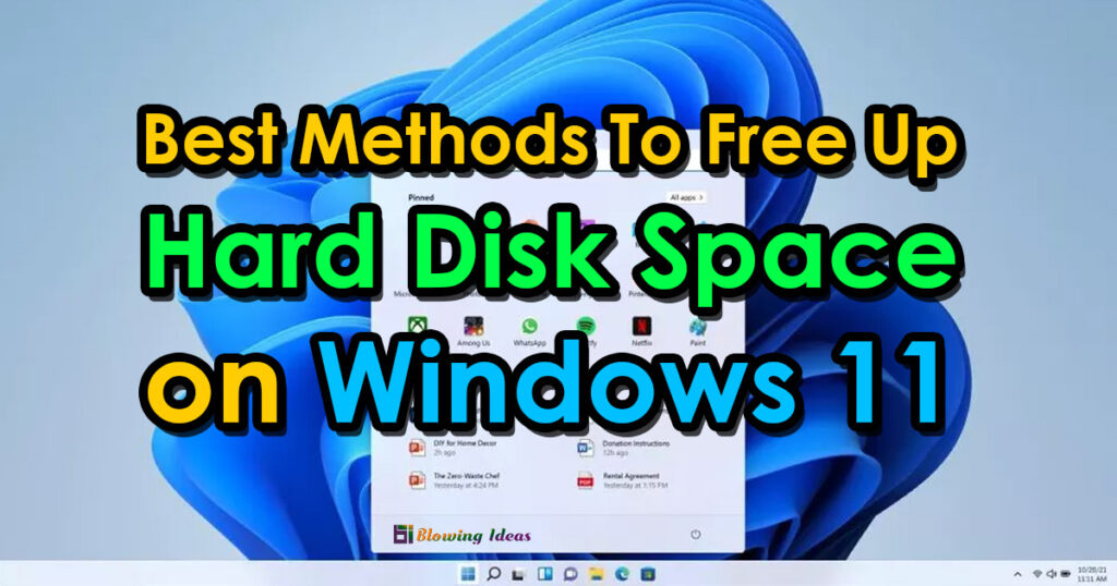 Best Methods To Free Up Hard Disk Space On Windows 11 1024x538