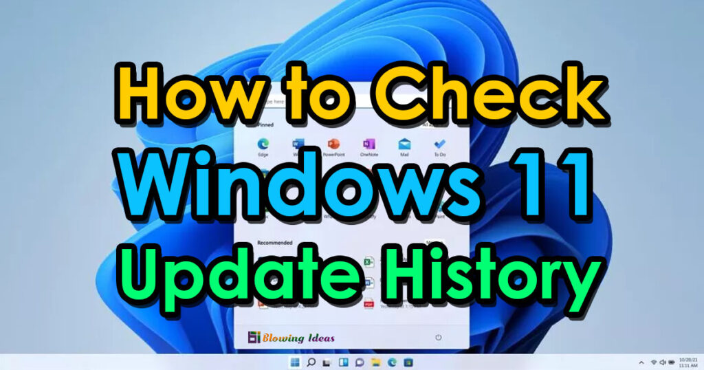 How to Check Windows 11 Update History
