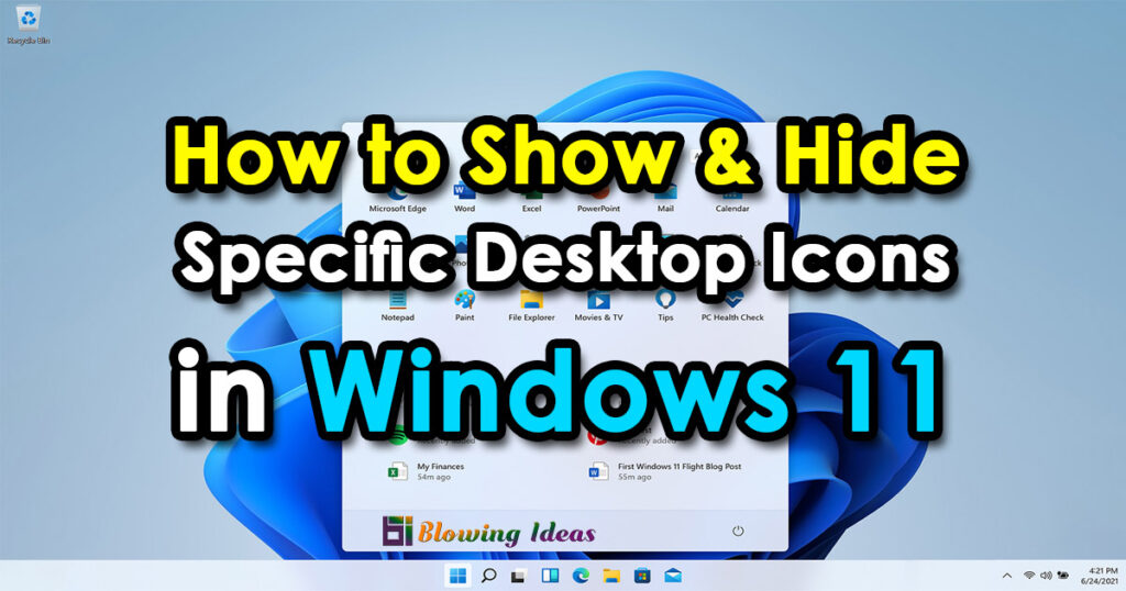 How To Show Hide Specific Desktop Icons In Windows 11 1024x538