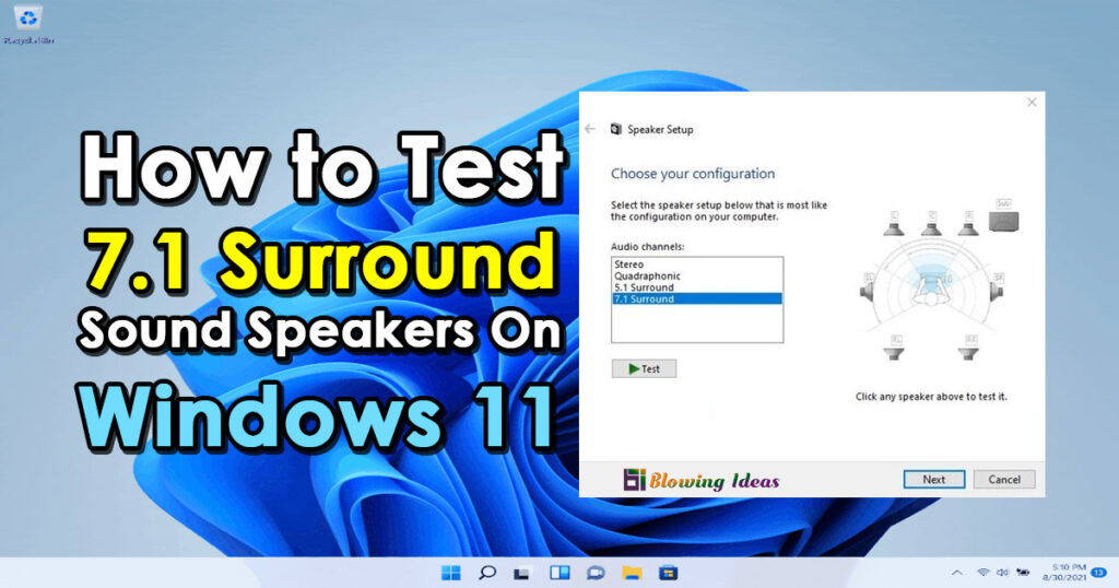 How to Test 7.1 Surround Sound Speakers On Windows 11
