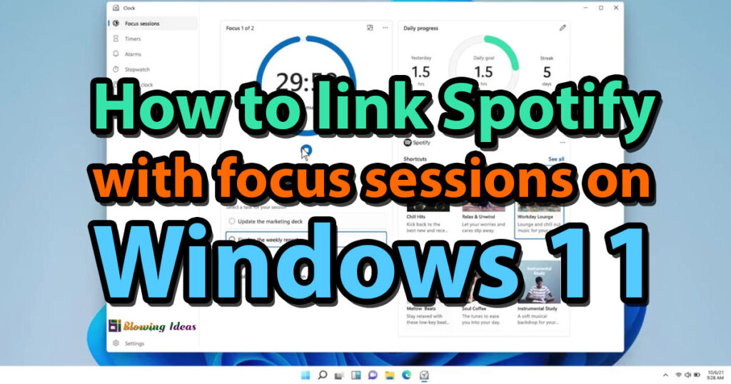 How to link Spotify on Windows 11 with focus sessions