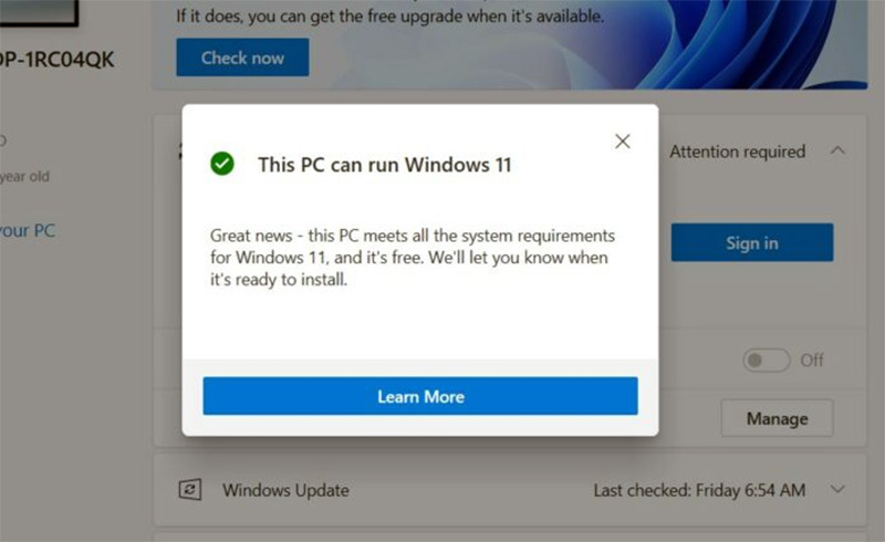 This PC Can Run Windows 11