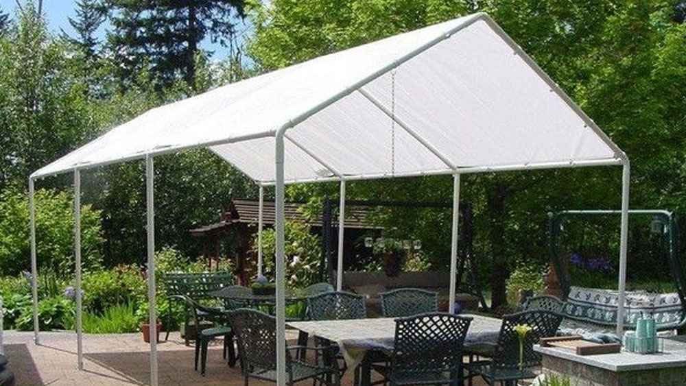 Canopy made of PVC for a sunshade
