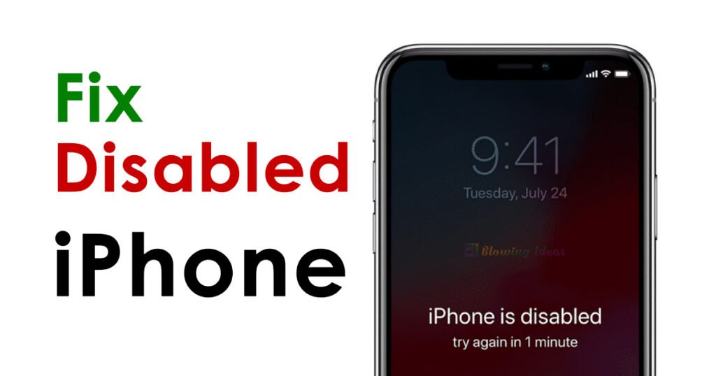 How to Fix iPhone is Disabled Connect to iTunes