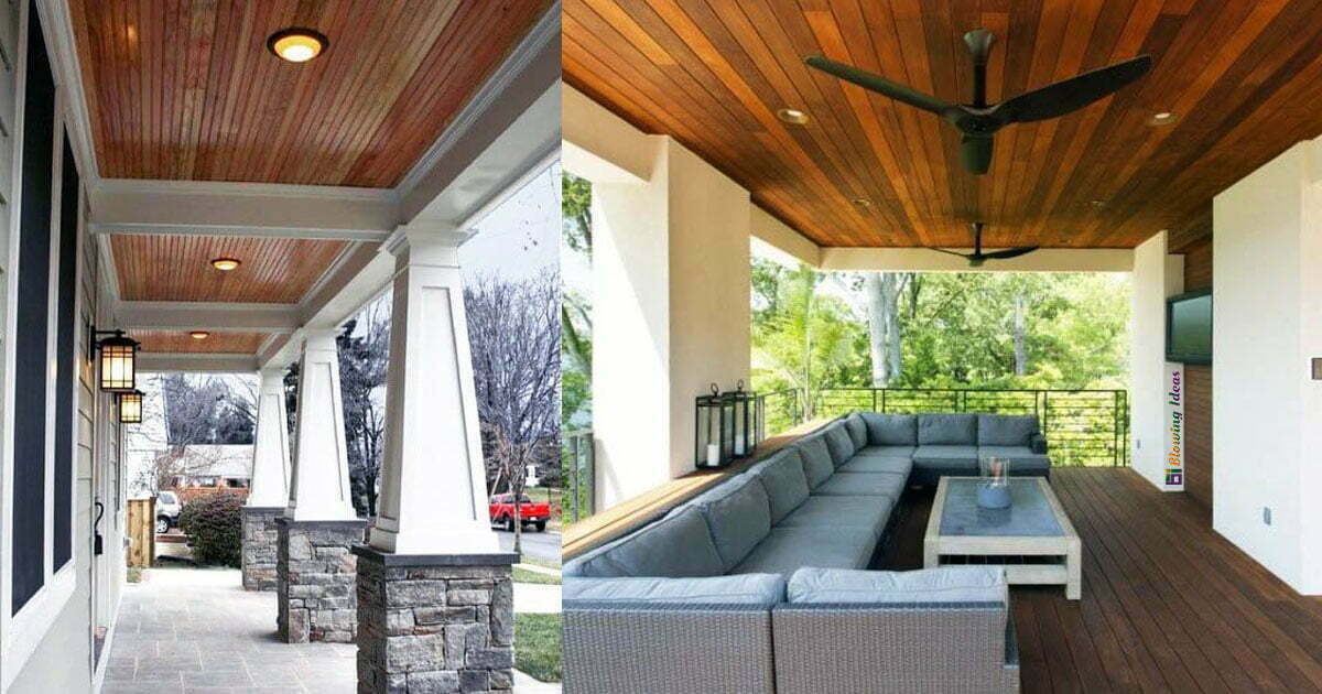 Best Porch Ceiling Ideas To Enhance, Best Material For Outdoor Ceiling Fan Blades