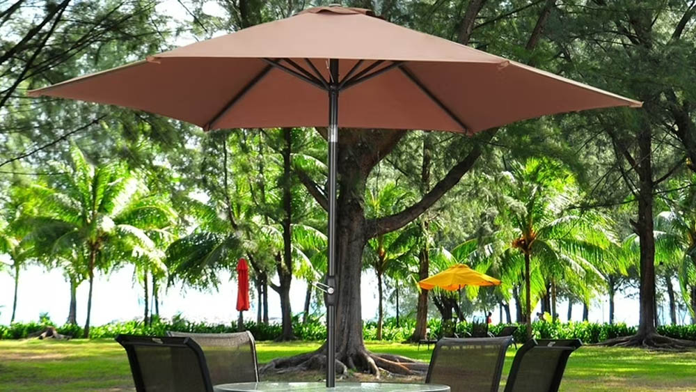 Portable Umbrella Budget-Friendly Backyard Shade Ideas