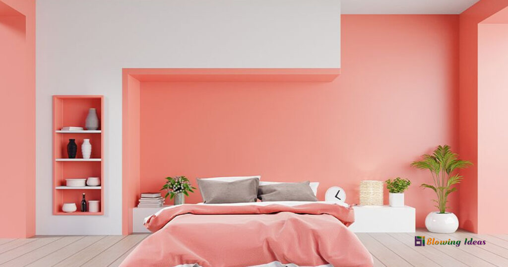 Light Colour Two Colour Combination for Bedroom Walls