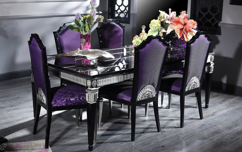 Purple Dining Room
