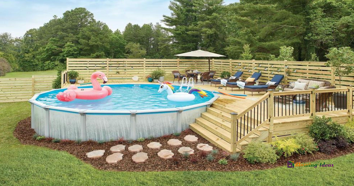 Above Ground Pool With Deck Ideas, Backyard Deck Ideas With Above Ground Pool