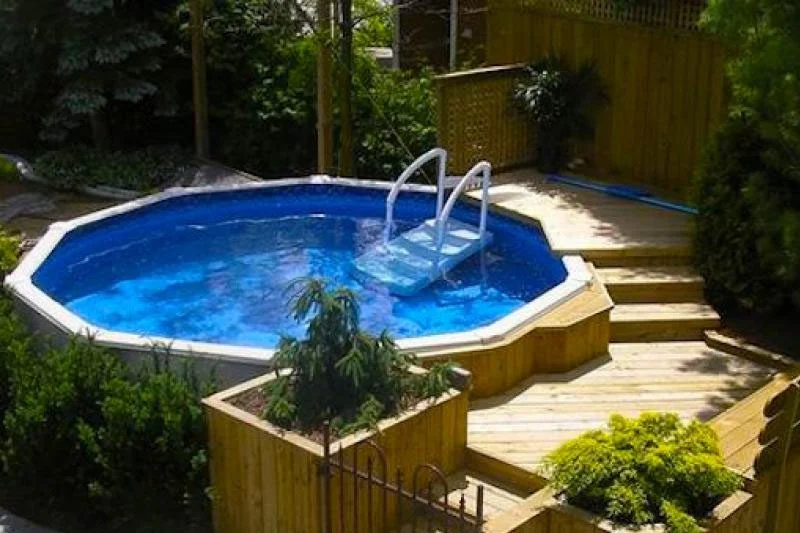Above Ground Pool With Deck Ideas, Above Ground Pool Deck Design Ideas