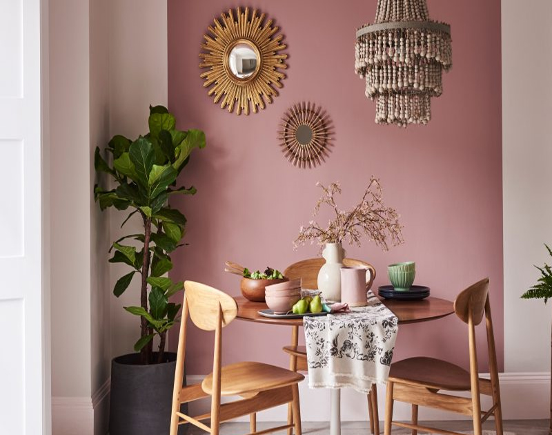 Pink And Beige Colour Combination For Living Room