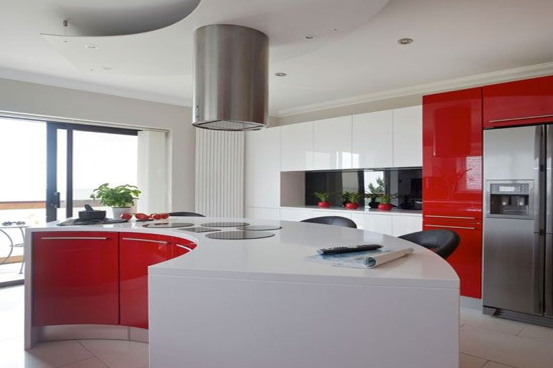 Red And White Kitchen Colour