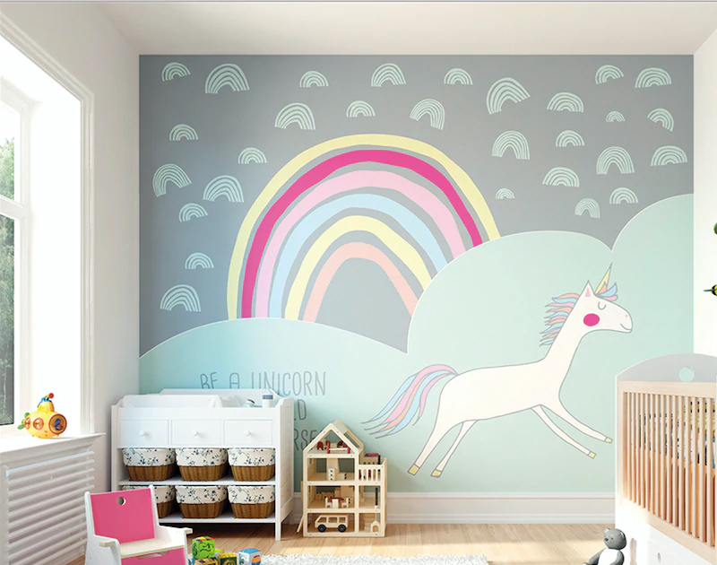 Unicorn Nursery Wall Paper
