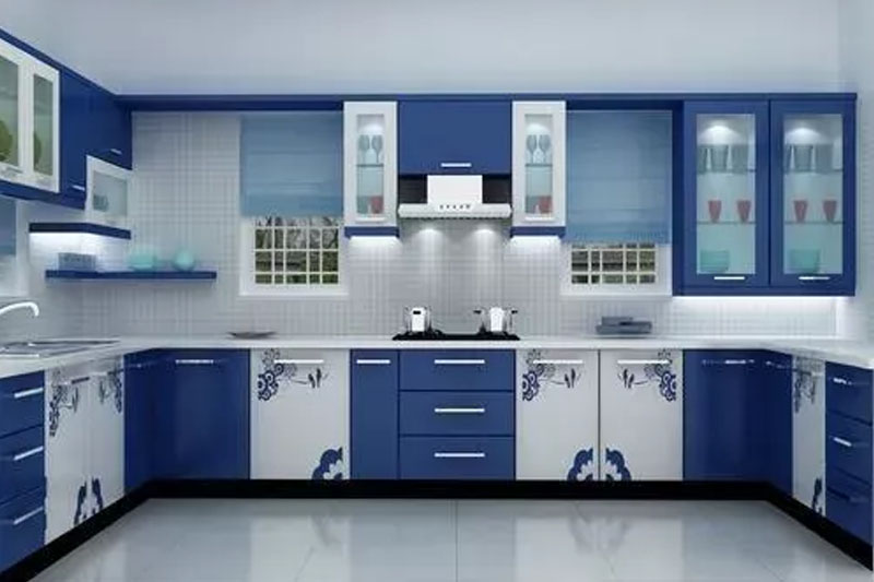 Blue And White Kitchen