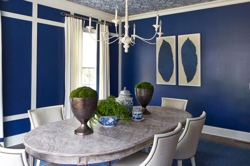 How To Create A Stunning Dining Room With Various Shades Of Blue