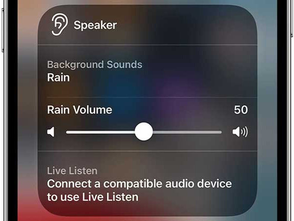 Rain Sound On IOS 15