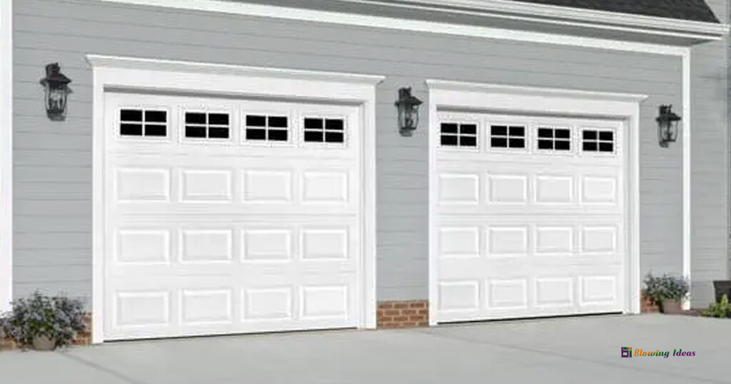 Garage Door Window Cross Design