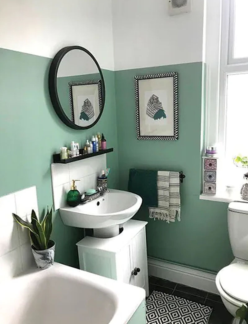 Mint Green Small Bathroom Colour