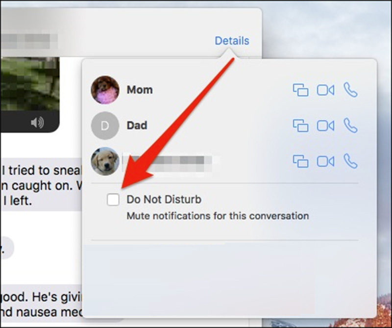 Muting Messages on Mac