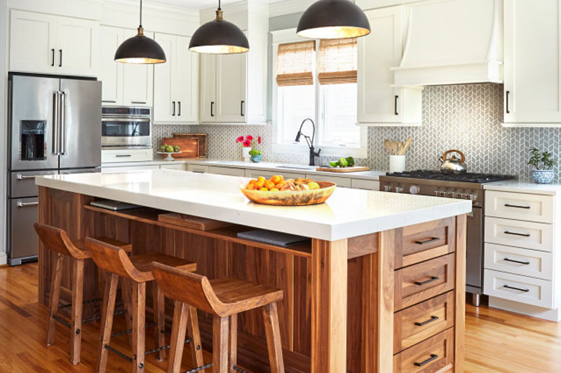 modern kitchen island
