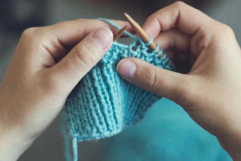 Learn how to knit - Mental Health Activities For College