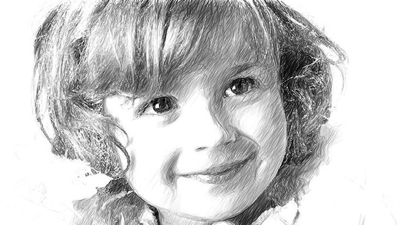 Free Download - 1 Click Magic Pencil Sketch Art Photoshop Actions