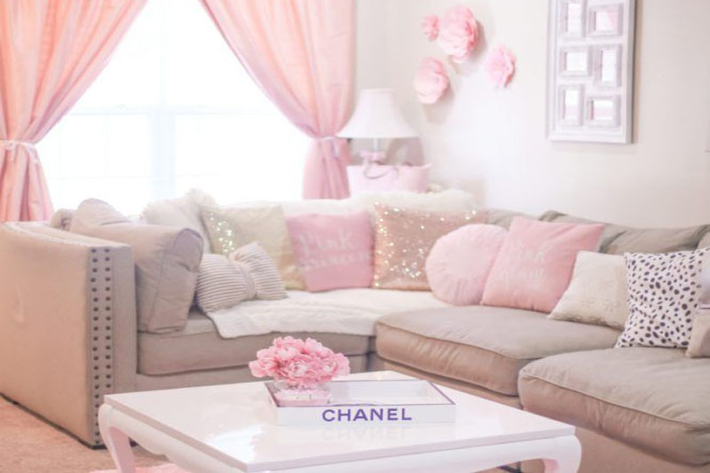 Pink Living area