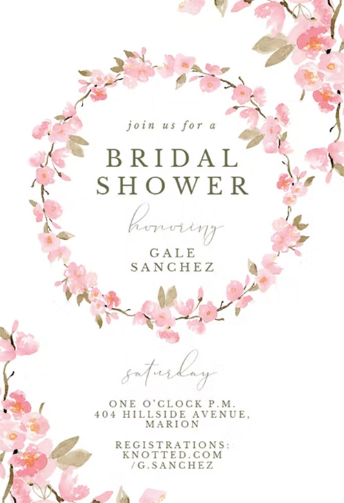 bridal shower invitations