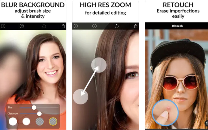 Blur Photo Editor App to Change Background of Photo iPhone