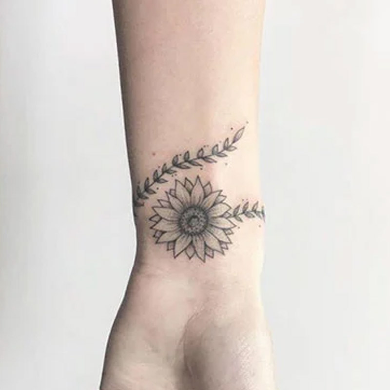 Forearm Sun flower Tattoo