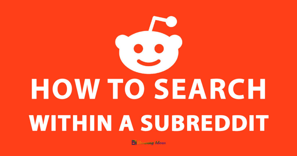 How to Search within a Subreddit