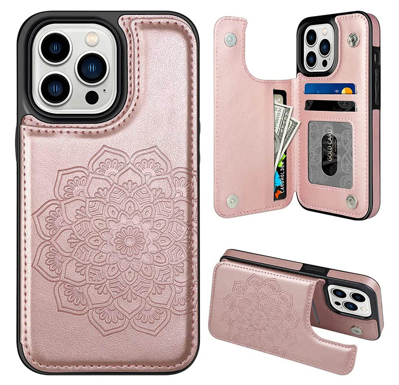 MMHUO for iPhone 14 Pro Case with Card Holder