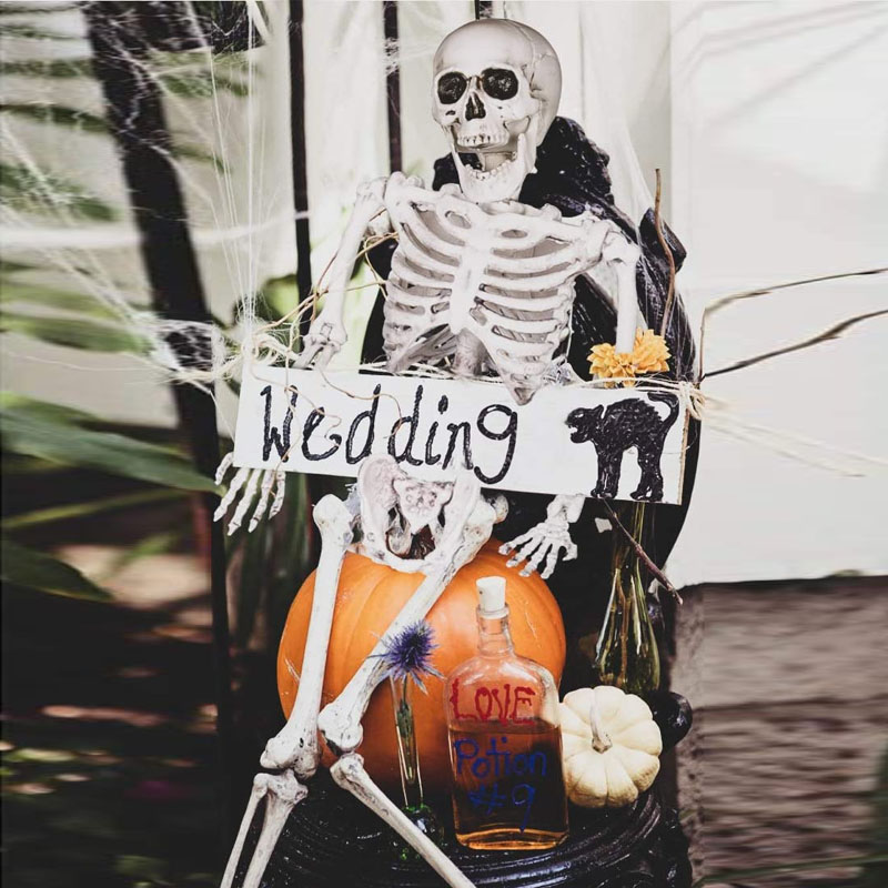 FUN LITTLE TOYS 24 Inches Halloween Posable Skeleton