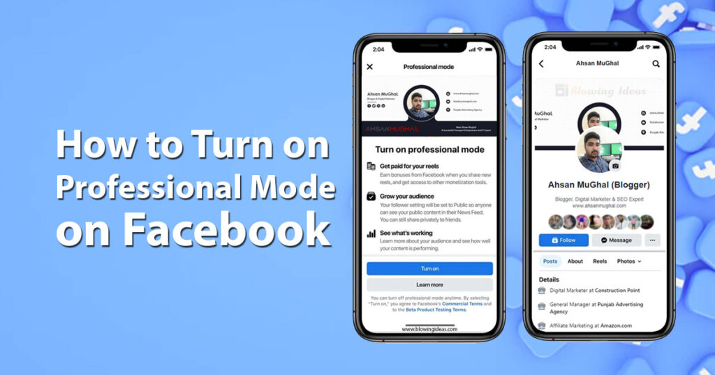 How to Turn on Professional Mode on Facebook