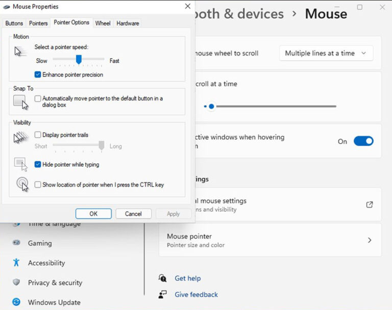 How to Turn Off Mouse Acceleration in Windows 11?