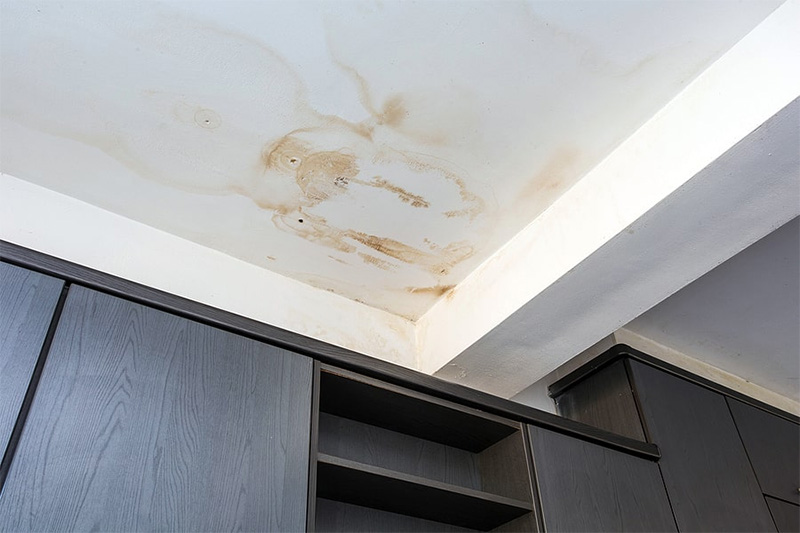 Water Damaged Plaster Ceiling