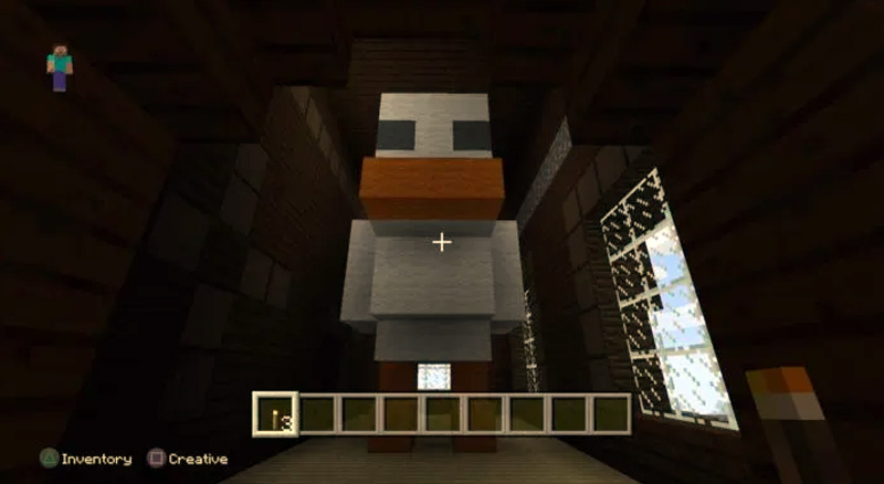 La mansión de pollo gigante - semillas de Minecraft para PS4