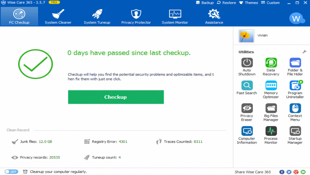Wise Care 365 - Best Windows Cleaner Apps