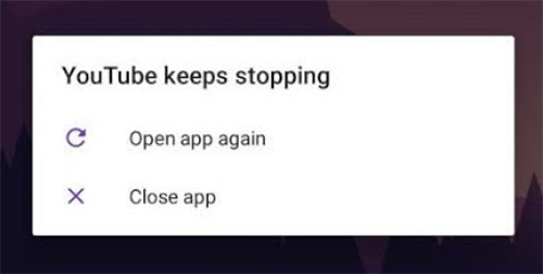 YouTube keeps stopping