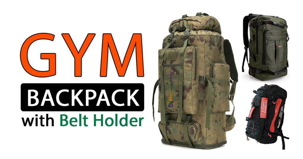 Gym Backpack with Belt Holder