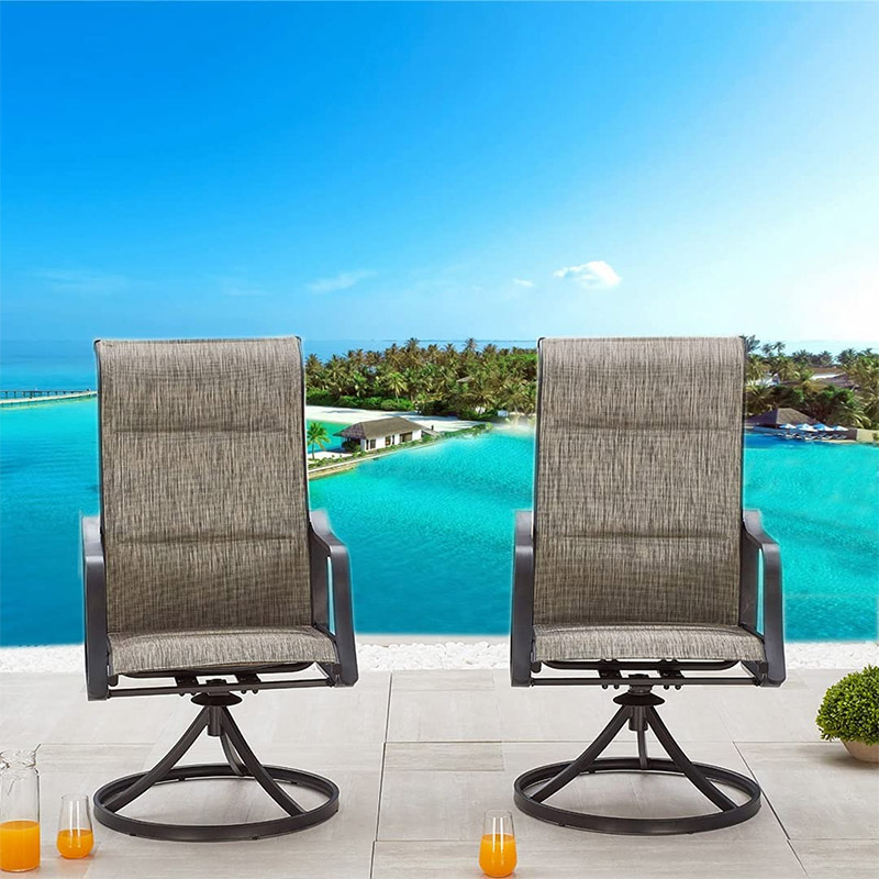 LOKATSE HOME Outdoor Dining Swivel Chairs