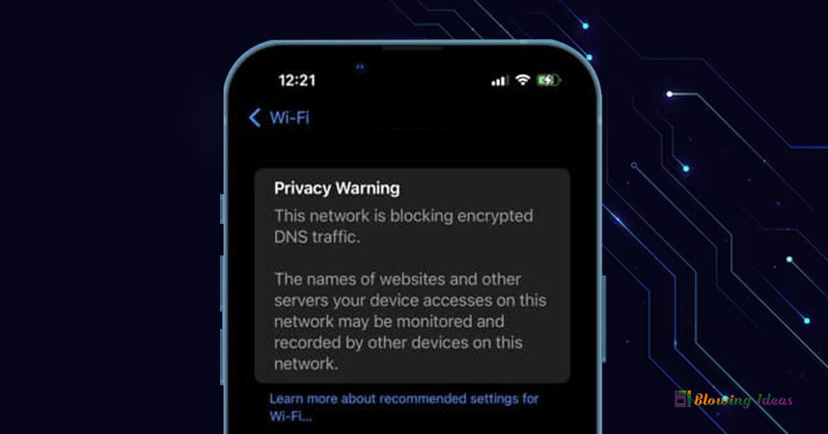 This network is blocking encrypted DNS traffic